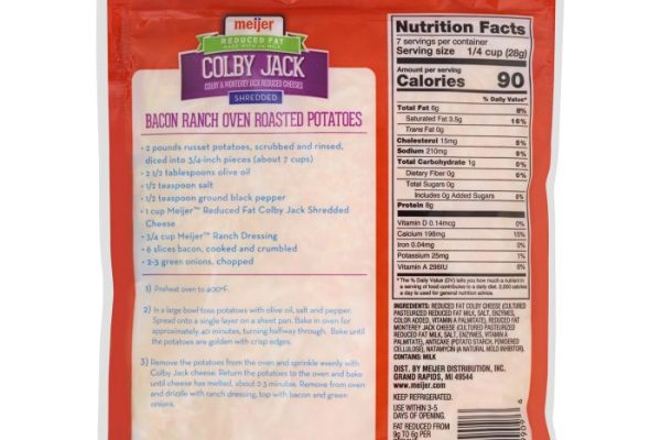 1 slice colby jack cheese nutrition facts