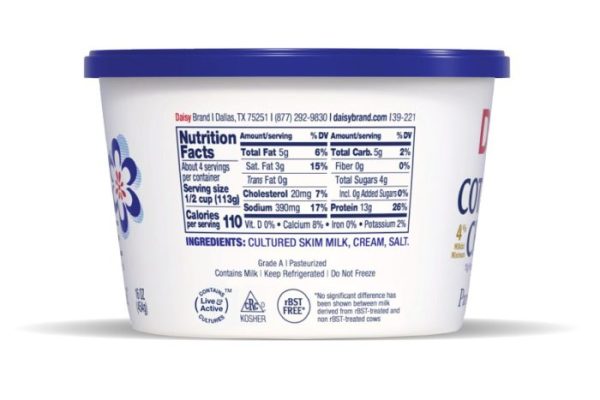 Nutrition 1 cup cottage cheese