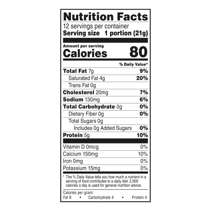 1 slice colby jack cheese nutrition facts