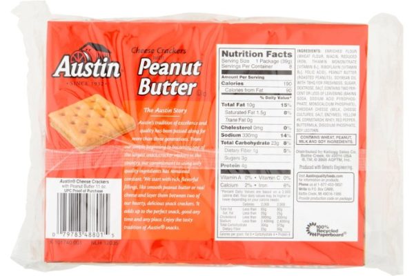 Cheese peanut butter crackers nutrition