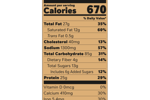 Digiorno cheese pizza nutrition information