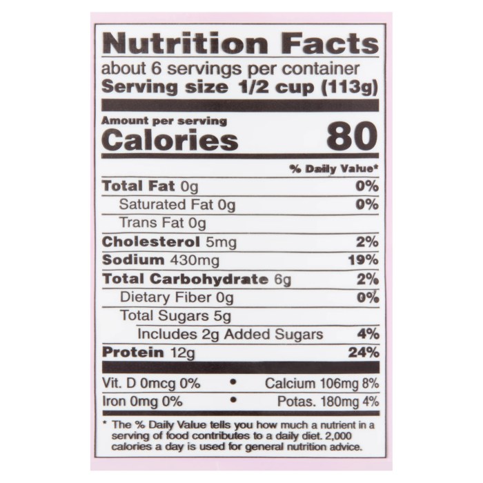 Low fat cottage cheese nutrition facts